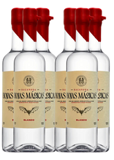 Caja 6 piezas Botella Bacanora Hojas Mágicas 750 ml.